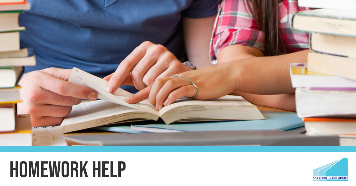 Homework Help | Anderson Public Library