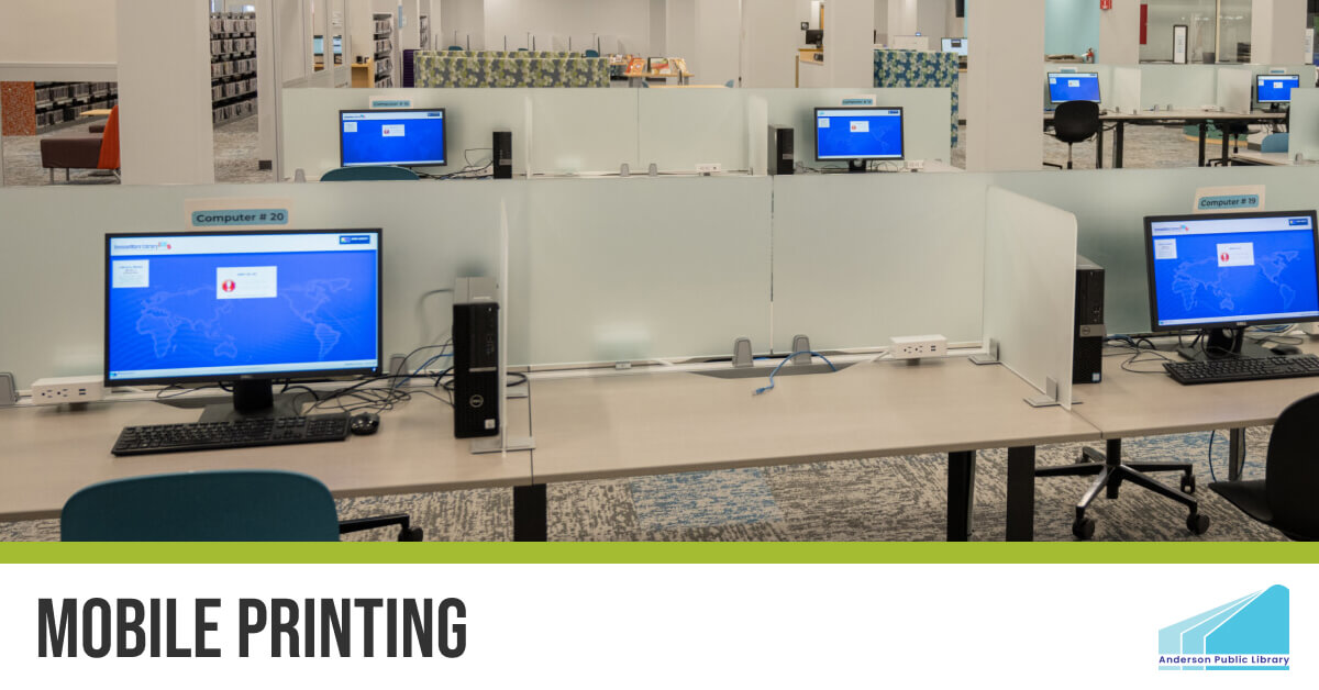 Mobile Printing Anderson Public Library